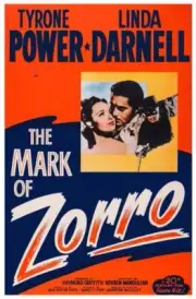 The Mark Of Zorro poster Linda Darnell Tyrone Power 1940 Old Movie Photo