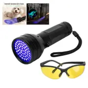 UV Blacklight Flashlight,LED Ultraviolet UV Hand-held Detecting Torch Pet Urine