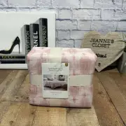 Threshold Yarn Dyed Cotton Duvet Cover Set King Pink New