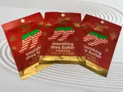 3 Holler & Glow Shea Butter Elf Shoe Printed Foot Masks -CUTE STOCKING STUFFERS!