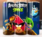 Anger Birds Space Movie Cartoon Inspired Tumbler 20oz Cup Mug Stainless