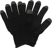 SECFOU 1 Pair Sweatproof Gaming Gloves Breathable Touch Finger Design for Mobile Gaming High Sensitivity Silver Fiber Material Sweat Comfort for All Finger for Go Gamers