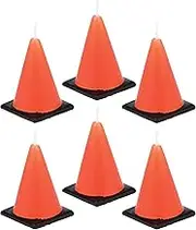 Creative Converting Construction Birthday Zone Candles Molded Set, 6 Pieces