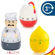 Timer Kitchen Mechanical Alarm Bell Hood 60 Minute Clock Minute Hand