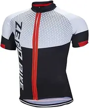 [ZEROBIKE] Men's Short Sleeve Breathable Cycling Jersey Bike Clothes Sportswear Polyester Fabric