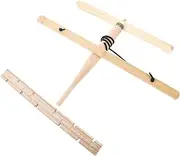 Toddmomy 1 Set Outdoor Survival Tool Wooden Fire Drill Kit for Camping Hiking Learning Skills Portable Lightweight for
