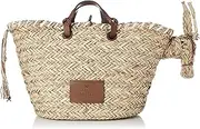 [Anya Hindmarch] Large Donkey Basket Women's Natural Basket Bag, Natural, W53×H30×D19cm
