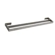 AGUZZO Montangna Stainless Steel Double Towel Rail (750mm) - Brushed Satin