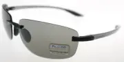SERENGETI ROTOLARE Aluminum Satin Black / Polarized PhD CPG Sunglasses 7478