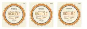 D'Addario Ukulele Strings 3 Sets Black Nylon EJ53B Uke Baritone