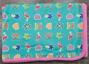 Gymboree Baby Girl New Vintage Rainbow Tag Miami Beach Blanket