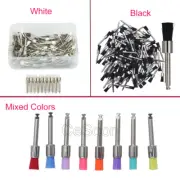 1 Box Dental Flat Nylon Latch Brush Polishing Cups White/Black/ Mixed Colours