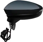 For A&udi For A3 A3L 2019 2020 2021 2022 Auto Electric Adjustment Heating Electrical Folding Assembly Complete Wing Mirrors Vehicle Wing Mirror(10 Wire Left black)