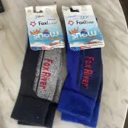 2 pairs Toasty Slopes FoxRiver Thermolite Youth Small Light Weight Socks