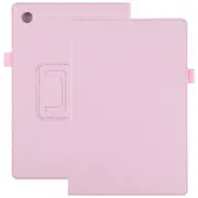 For Samsung Galaxy Tab A8 10.5in (2021) Case, Lychee Texture PU Leather Cover, Pink