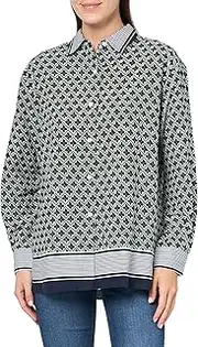 [Nautica] Women's Linen Blend Long Sleeve Button Through Shirt