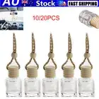 10/20X Car Air Freshener Diffuser Empty Perfume Glass Bottle Hanging Pendant AU