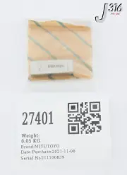 27401 MITUTOYO GAUGE BLOCK, 0.450" (NEW) 100128