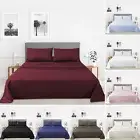 Luxury Sheet Set Ultra Soft Flat Fitted Single/SK/Double/Queen/King/ Size Bed AU