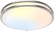 18Inch LED Flush Mount Ceiling Light, 50W 5600Lm Bright Dimmable LED Ceiling Lig