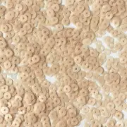 5mm Flat Sequins Nude Beige Transparent Glossy Matte Reversible Medium Hole