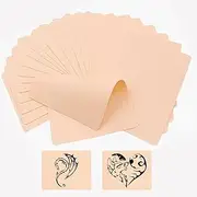 Urknall Blank Tattoo Fake Skin Practice Kit 10pcs Upgraded (1.3mm Thick) Fake Skin Premium Synthetic Leather, Thicker & More Realistic Than 1.0mm, Double-Sided for Tattoo/Microblading, Beginner to Pro