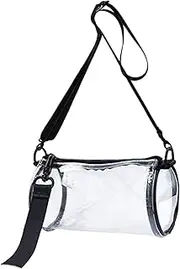 Stadium Approved Bag | PVC Clear Purse | Concert Clear Bag | Clear Shoulder Bag, Stylish PVC Purses 19x10x10cm/7.48x3.94x3.94 inches for Travel, Picnics, Sports Events, Concerts