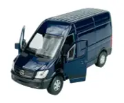 WELLY MERCEDES-BENZ SPRINTER PANEL VAN BLUE 1:34 DIE CAST METAL MODEL NEW IN BOX