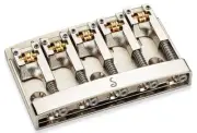 Schaller 5 String Bass Guitar Bridge 3D-5 Nickel 5 String Bass Top Mount Bridge