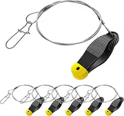 Syhood 6 Pcs Fishing Line Release Clips with Leader Snap Weights for Trolling Downrigger Release Clip for Planer Board Accessories