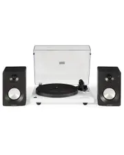 Crosley Radio White Kt6101 Turntable And Speaker Kit