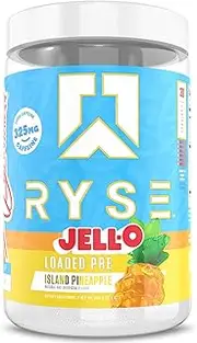 Ryse Loaded 30 Serve Jell-O Island Pineapple Preworkout Powder 405 g