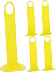 HONMEET 5Pcs Portable Soccer Holders with Handle Durable Sports Marker Disk Storage Stands for Football Training Agility Drills Outdoor Activities