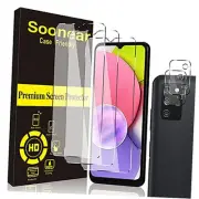 [3+2 Pack] Compatible for Samsung Galaxy A03s 6.5 inch Screen Protector +