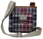 NEW Tommy Hilfiger Women's Red White Blue Plaid Small Handbag Crossbody Purse