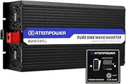 ATEM POWER 3000W/6000W(Peak) Power Inverter Pure Sine Wave - 12V DC to 240V AC Charger with Remote Control, Compatible with Lead Acid LiFePO4 Batteries for Caravan Solar 4WD Camping Boat