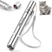 Pet Cat Laser Toy, USB Rechargeable Handheld Pointer, 5 Red Laser Patterns, Suit