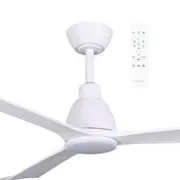 Martec Polo DC 52" WIFI & Remote Control Ceiling Fan with Variable Dim 15w LED Light Matt White