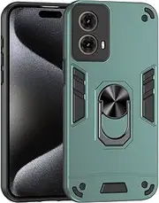 Protective Case Compatible with Motorola Moto G85 Phone Case with Kickstand & Shockproof Military Grade Drop Proof Protection Rugged Protective Cover PC Matte Textured Sturdy Bumper Cases Case Shell C
