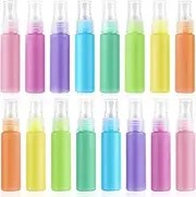 16 Pack 1oz/30ml Spray Bottle Small Fine Mist Bottle Travel Size Plastic Empty Bottle Refillable Liquid Container for Perfume