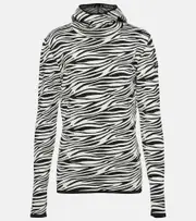 [Jet Set] Jet Set Zoey zebra-print jacquard hoodie AU 10 multicoloured