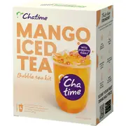 Chatime Mango Iced Bubble Tea with Popping Pearls 4 Pack