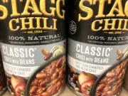 10 Stagg 100% Natural Classic chili with Beans, Spicy Simmered 15 oz, 08/2026