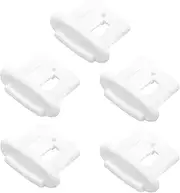Angoily 5pcs Dishwasher Accessories End Cap for Dishwasher Slide End Cap Replacement Rack Slide End Clip Dishwasher Upper Household Appliances White Plastic Water Heater