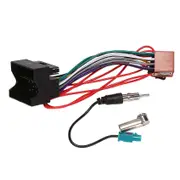 Car Stereo Audio Power Wiring Harness Cable for 207 307 407 for C2 C5 Radio Antenna Wire Adapter As Shown