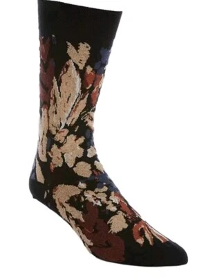 TED BAKER FALL FLORAL ORGANIC COTTON SOCKS MEN'S SIZE 8-12