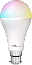 Laser 10W B22 Smart Bulb, 1000 Lumens, RGB, Adjustable 16.5M Colours, LED Light for Home Décor and Night Light - Wi-Fi App & Voice Control Compatible with Alexa, Amazon Echo, Google Assistant and more