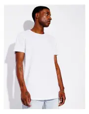 [Kenji] Hadspen Drop Shoulder Curved Tee in White