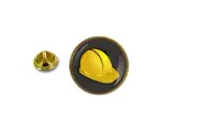 pins pin's badge metal lapel hat button construction helmet ref 2