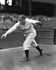 Victor G Sorrell of the Detroit Tigers in 1935 Baseball Old Photo